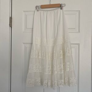 Vintage White Lace Skirt